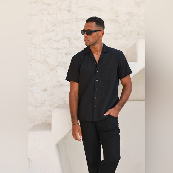 NEW! Kenny Flowers The Mykonos Linen Vacation Pants Black SZ XL, XXL - Picture 3 of 10